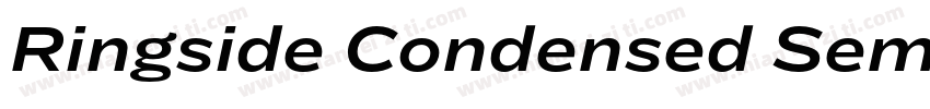Ringside Condensed Semibold Regular字体转换
